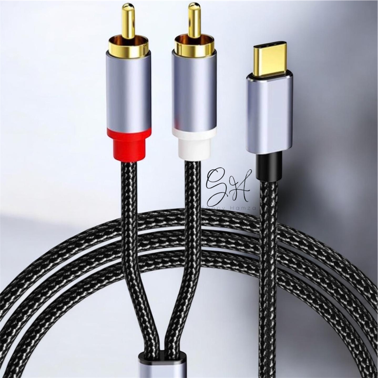 Cable audio USB-C vers AV (2 RCA) 1,5 m